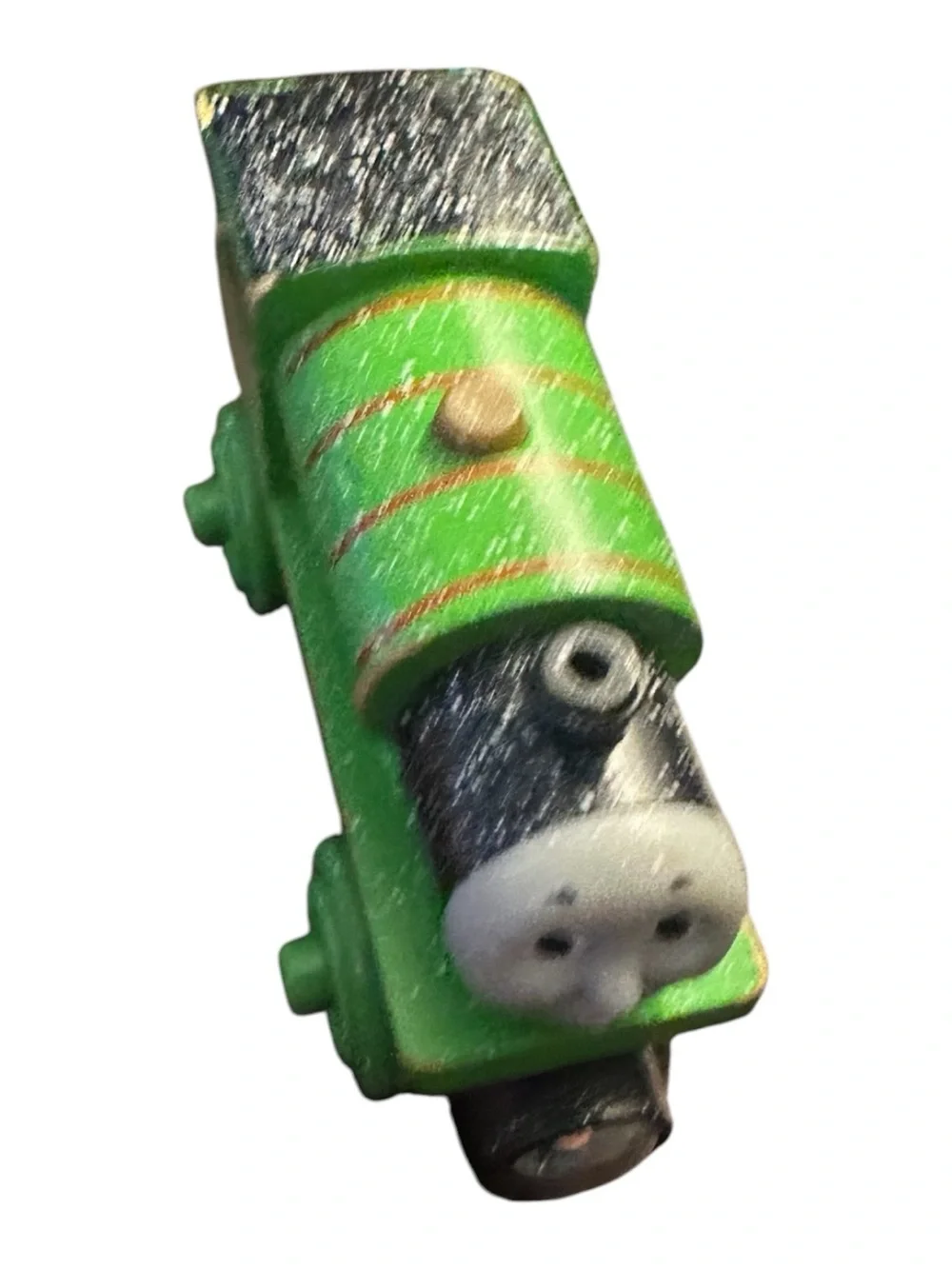 Fisher-Price Snow Covered Percy Thomas & Friends Wooden Railway Train